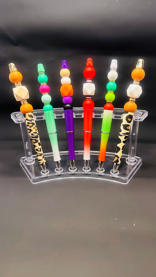 Assorted Mixed Silicone and Bling Beaded Pens
