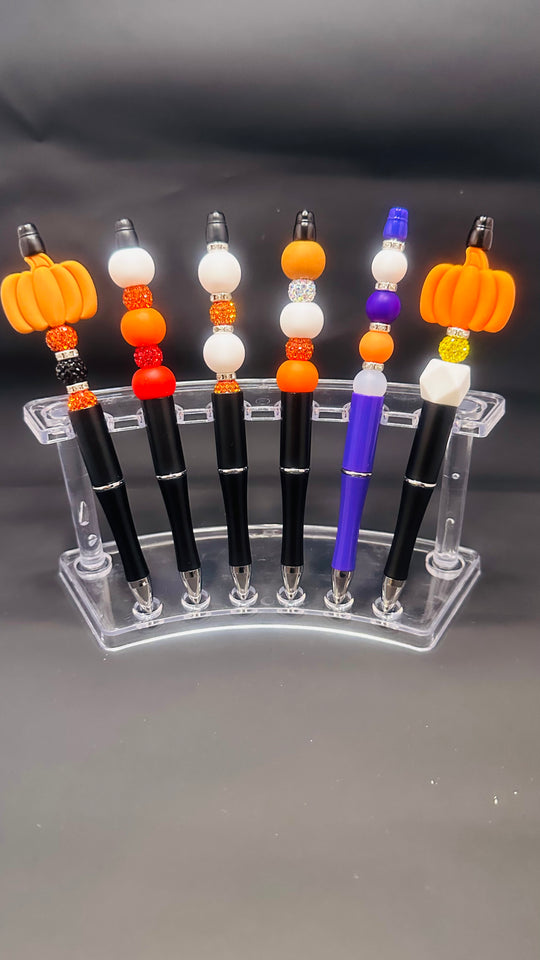 Fall/Halloween Assorted Silicone Beaded Pens