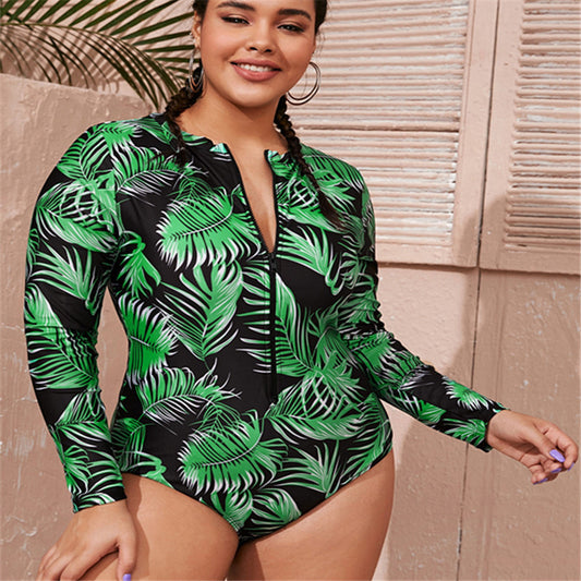 Long Sleeve One Piece Swim Suit