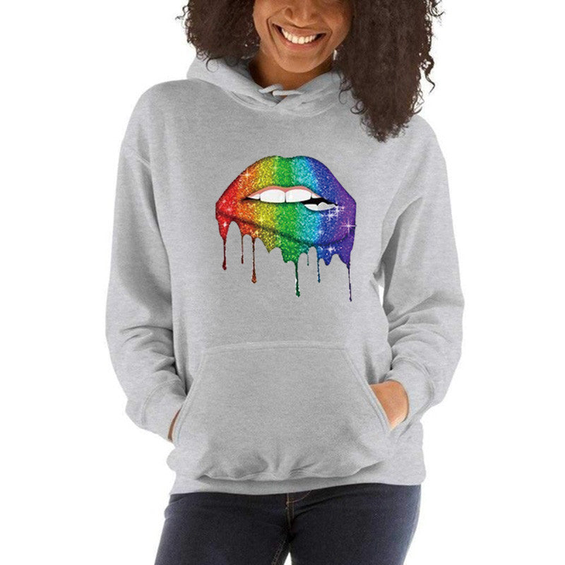 Rainbow Lips Hoodie